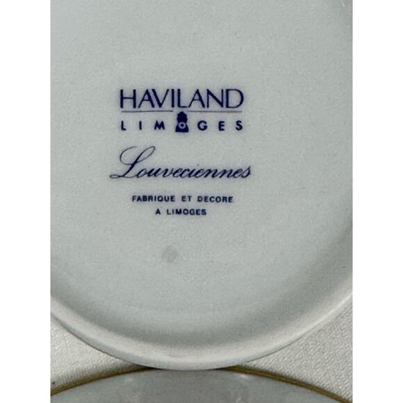 Haviland Limoges "Louveciennes" Flat Cups/Saucers-Set of 5-France-Pristine Mint! - Picture 7 of 8